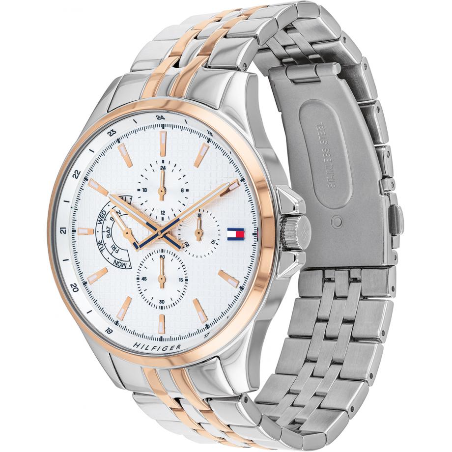 Tommy Hilfiger Men’s Analogue Quartz Stainless Steel White Dial 44mm Watch 1791617