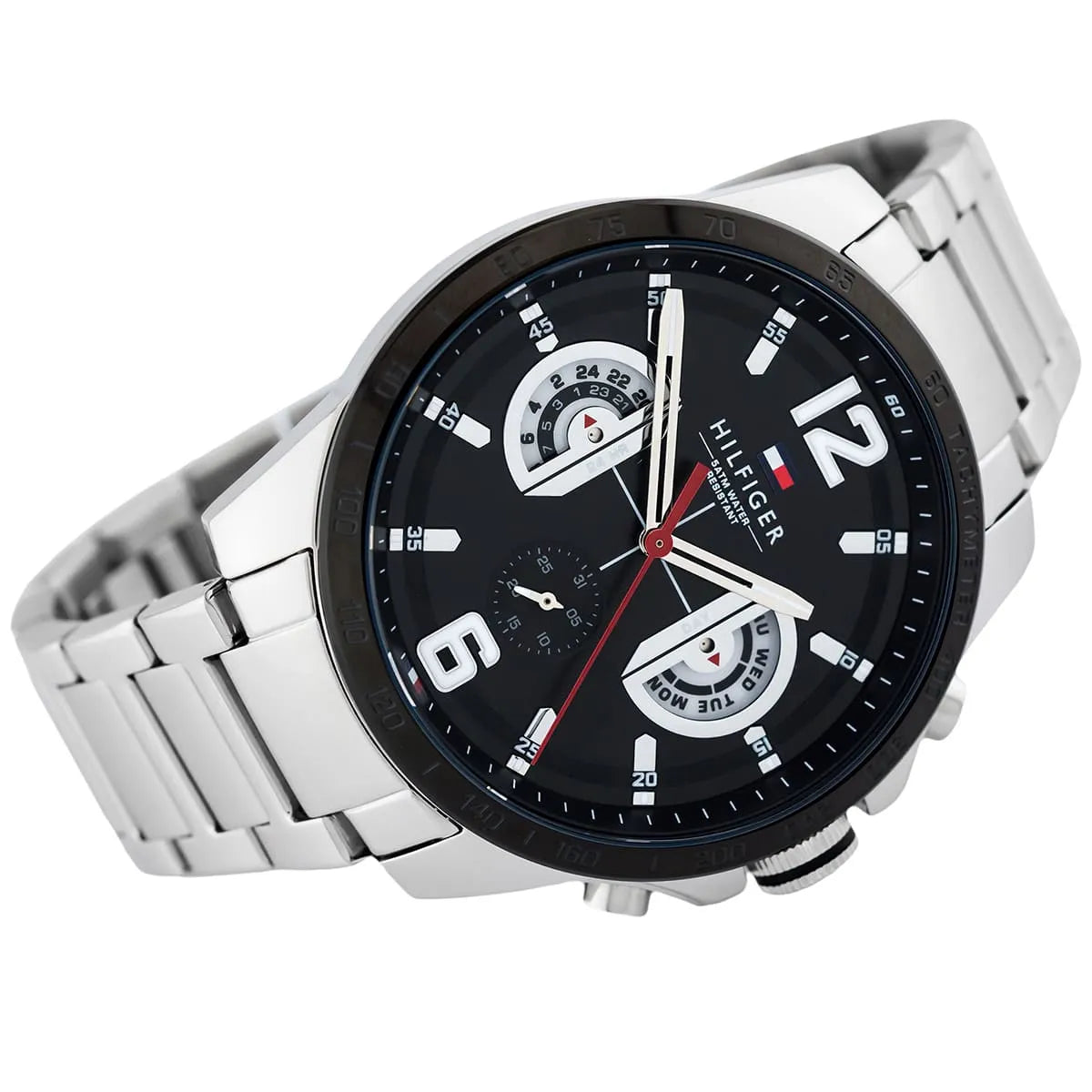 Tommy Hilfiger Men’s Quartz Stainless Steel Black Dial 46mm Watch 1791472
