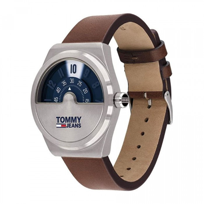 Tommy Hilfiger Men’s Quartz Leather Strap Blue Dial 42mm Watch 1791772