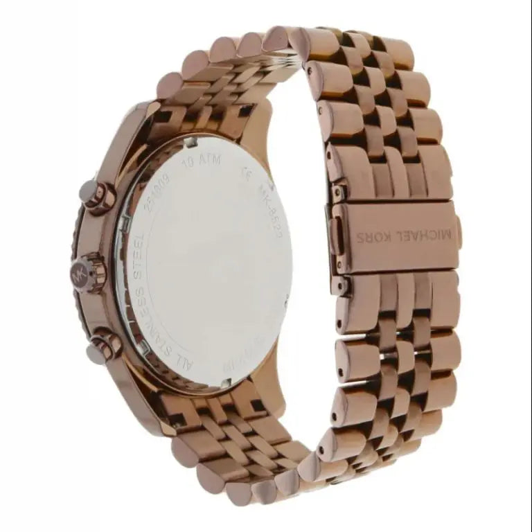Michael Kors Lexington Chronograph Brown Dial Brown stainless steel Watch For Men - MK8522