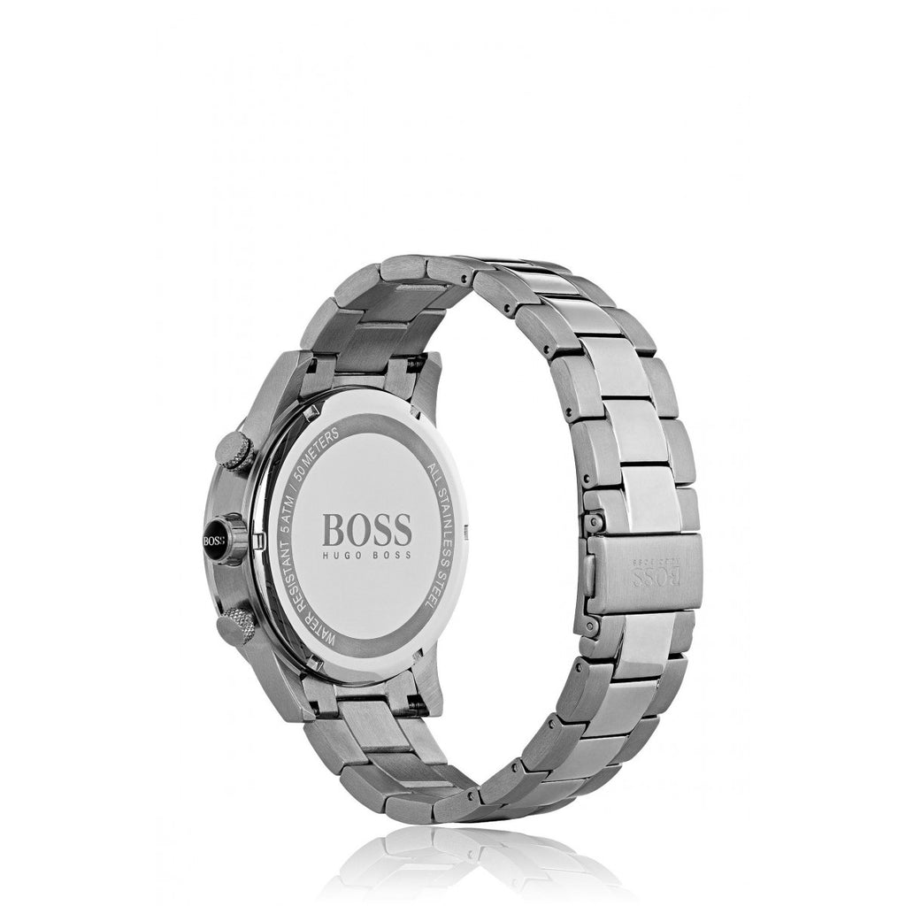Hugo Boss Men’s Chronograph Quartz Stainless Steel Blue Dial 43mm Watch 1513510