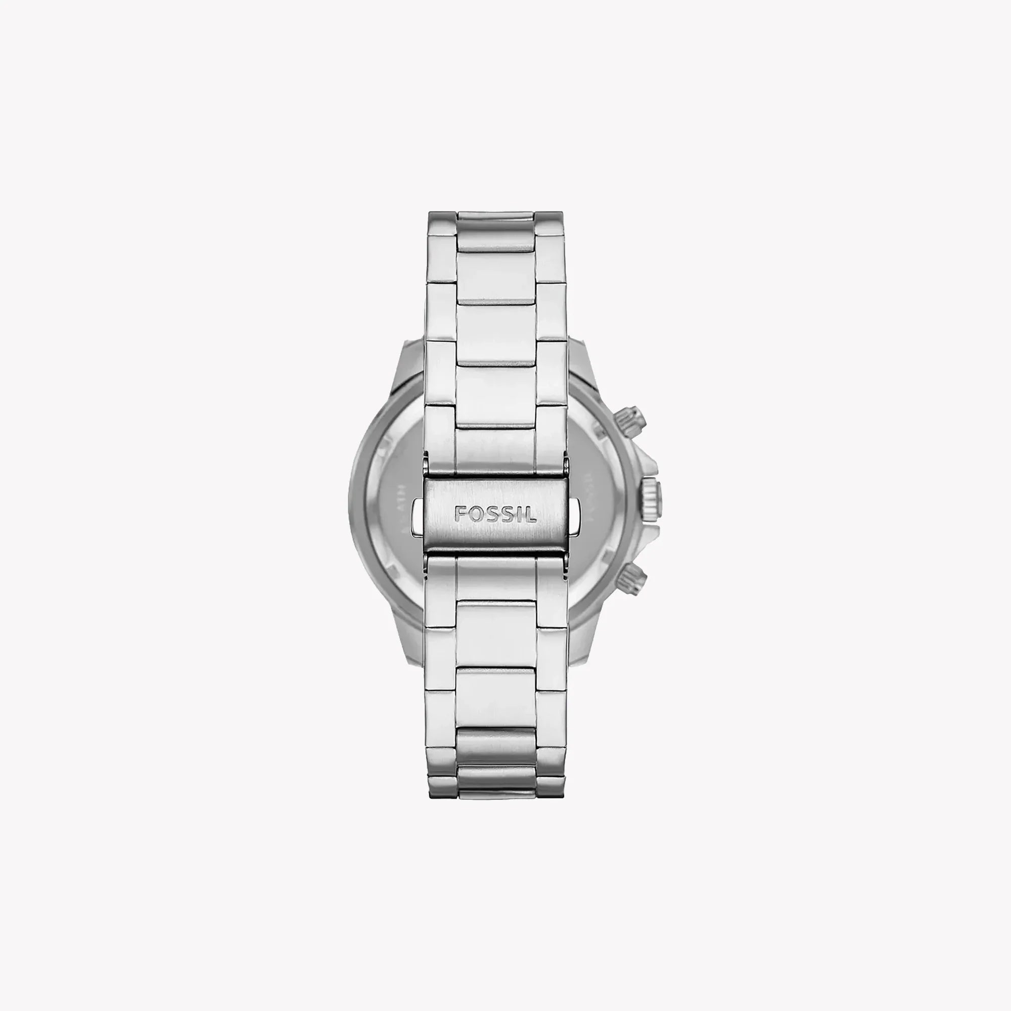 Fossil Men’s Chronograph Quartz Silver Stainless Steel Silver Dial 45mm Watch BQ2490