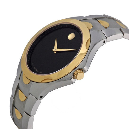 Movado Men’s Swiss Made Quartz Stainless Steel Black Dial 40mm Watch 606381