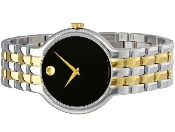 Movado Men’s Quartz Swiss Made Stainless Steel Black Dial 38mm Watch 606932