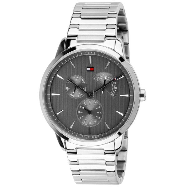 Tommy Hilfiger Men’s Quartz Stainless Steel Grey Dial 44mm Watch 1710385