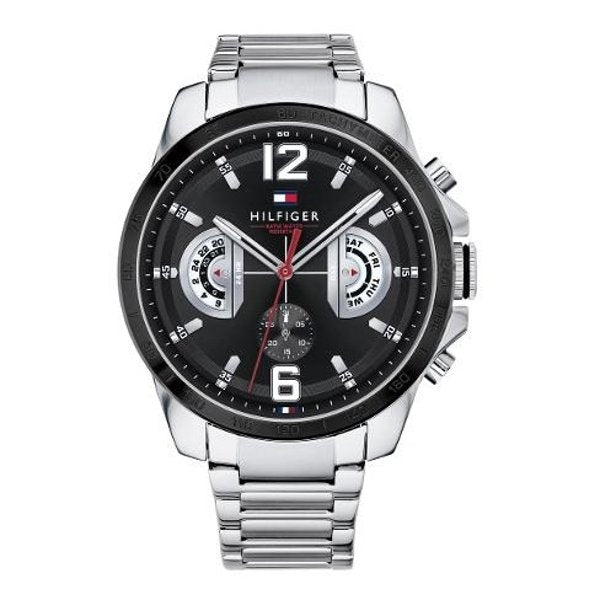 Tommy Hilfiger Men’s Quartz Stainless Steel Black Dial 46mm Watch 1791472