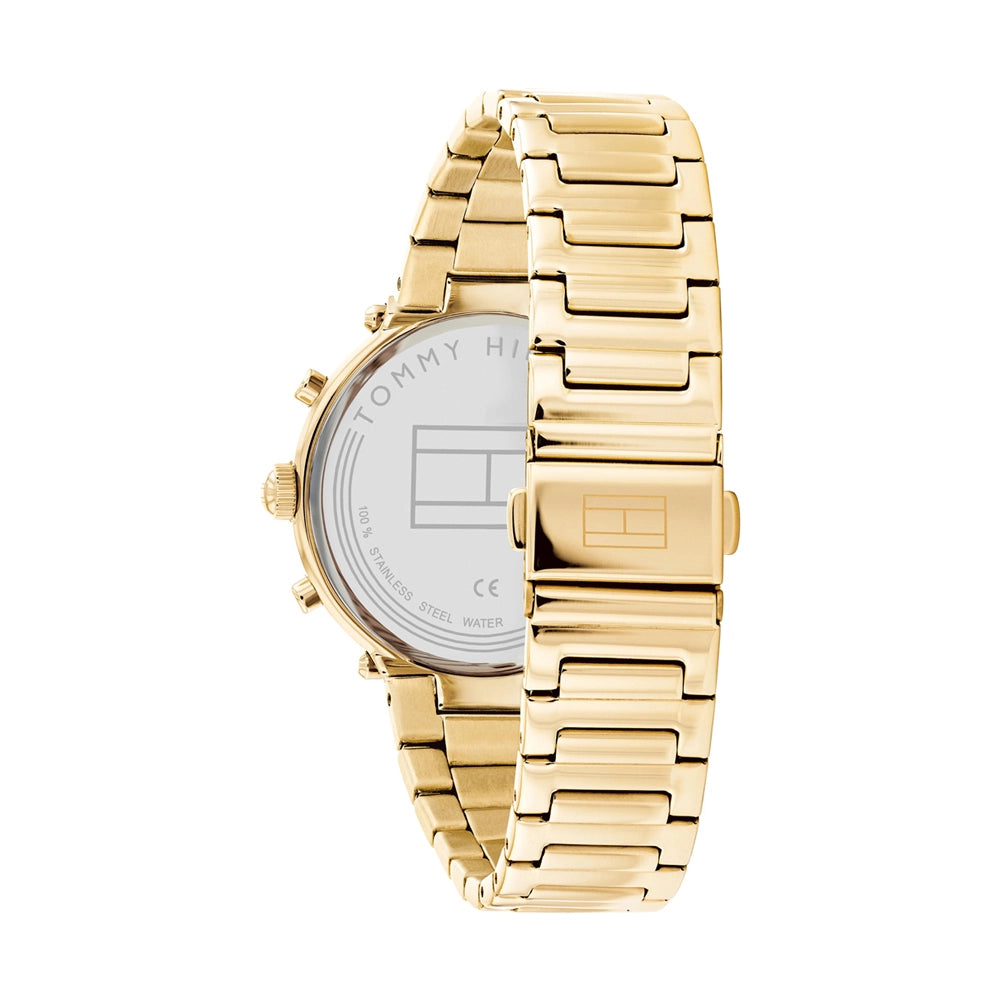 Tommy Hilfiger Women’s Quartz Gold Stainless Steel Silver Dial 38mm Watch 1782490