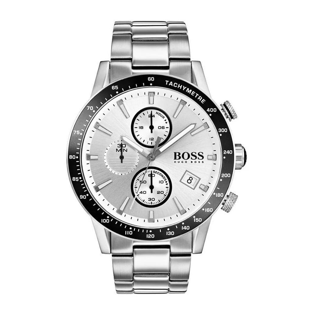 Hugo Boss Men’s Chronograph Quartz Stainless Steel Silver Watch 1513511