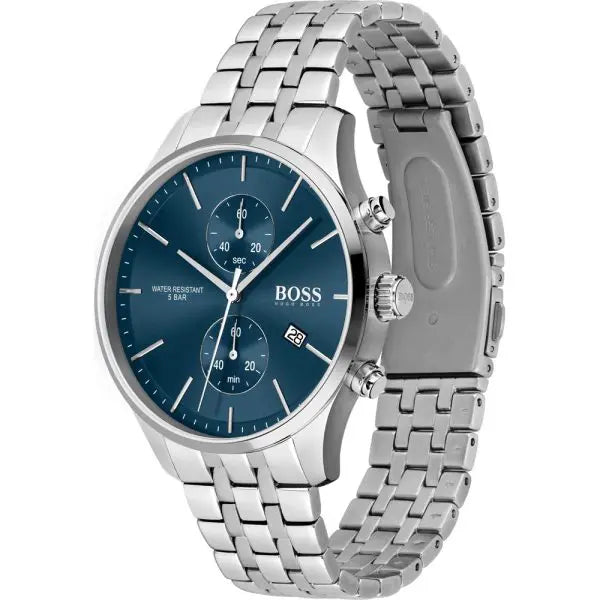 Hugo Boss Men’s Stainless Steel Blue Dial 42mm Watch 1513839