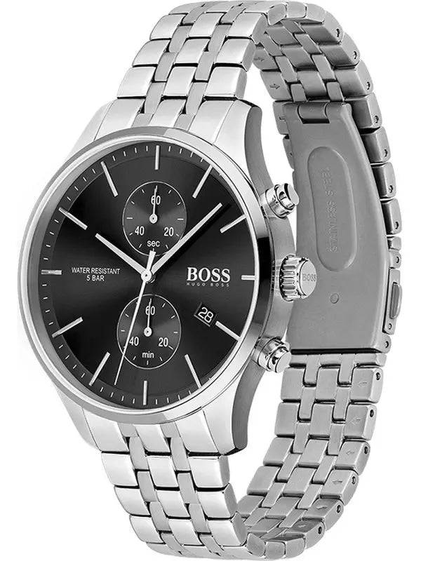 Hugo Boss Men’s Quartz Stainless Steel Black Dial 42mm Watch 1513869