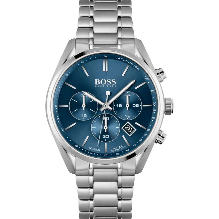 Hugo Boss Men’s Chronograph Stainless Steel Blue Dial 44mm Watch 1513818