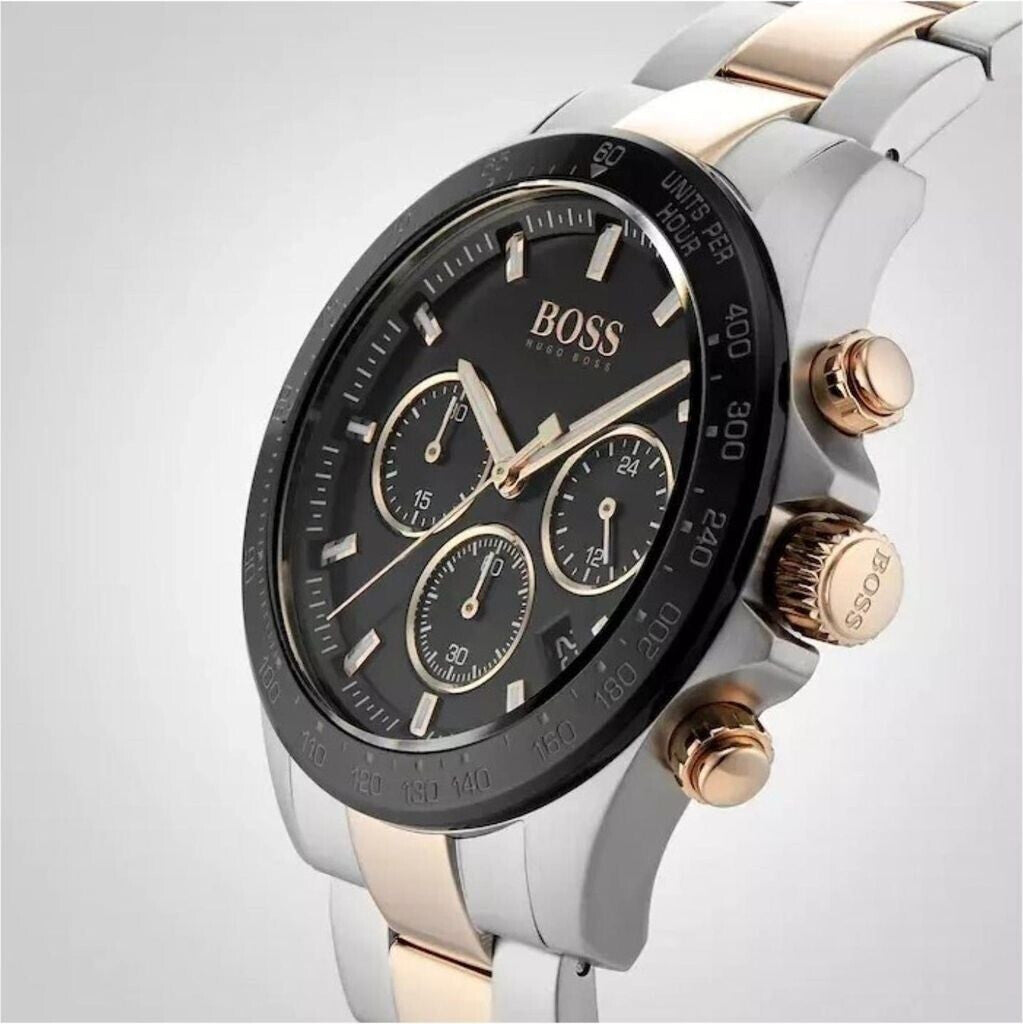Hugo Boss Men’s Analog Stainless Steel Black Dial 45mm Watch 1513757