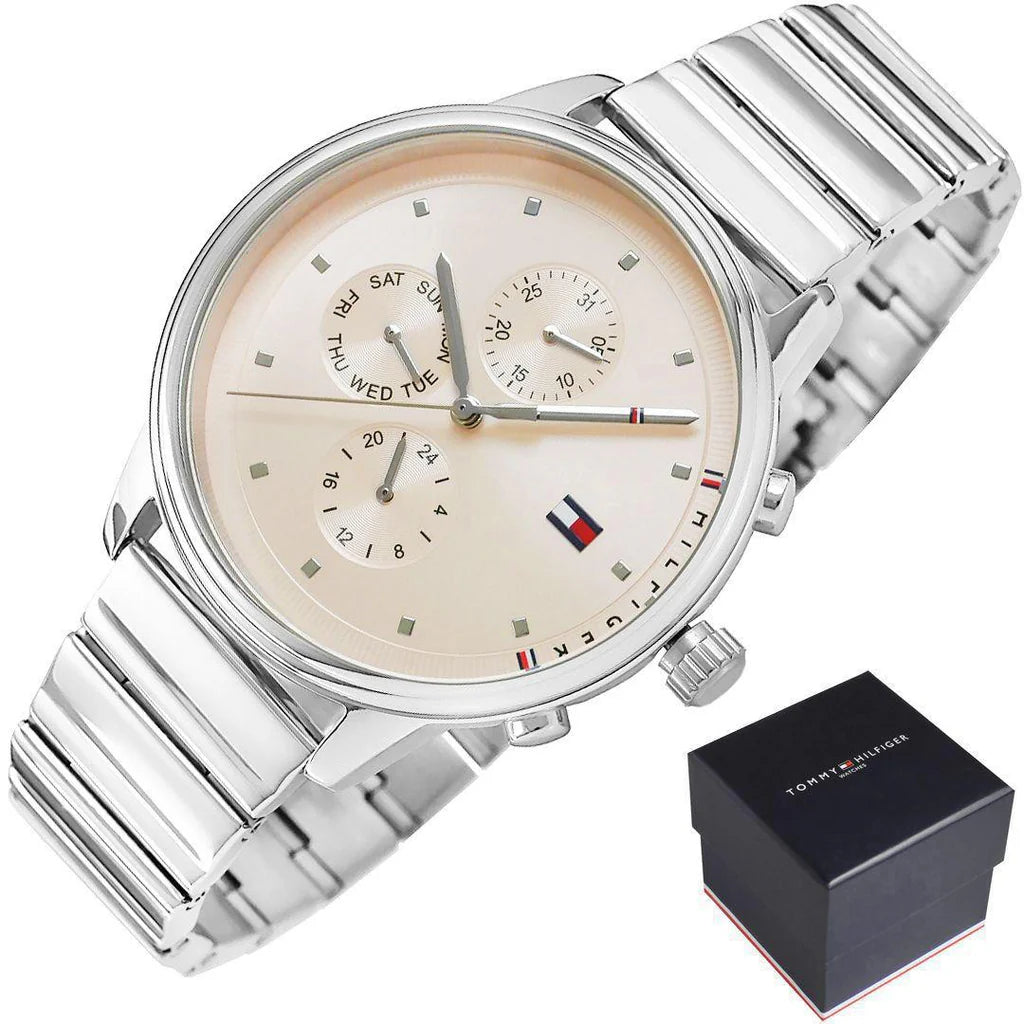 Tommy Hilfiger Women’s Quartz Stainless Steel Pink Dial 38mm Watch 1781904