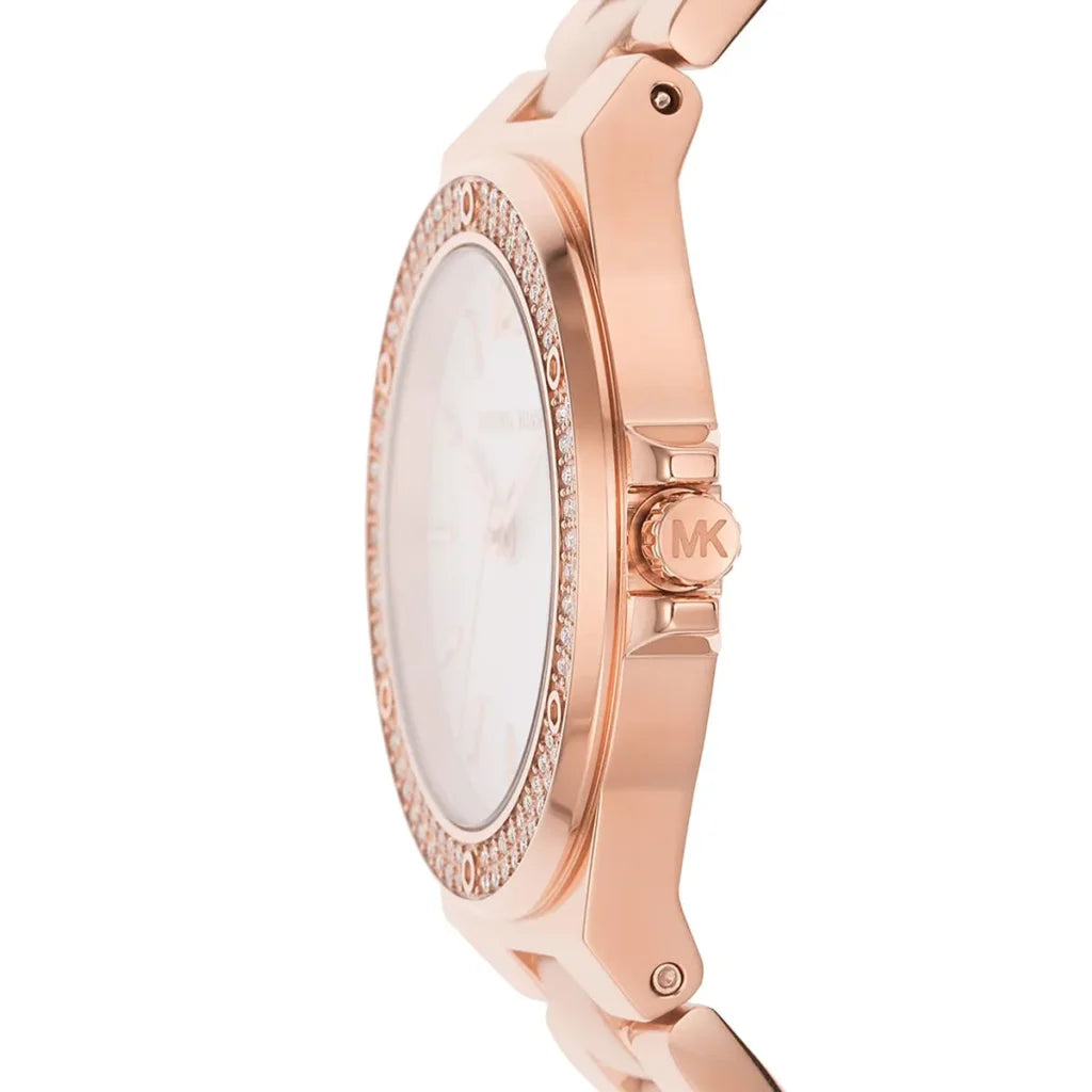 Michael Kors Women’s Quartz Rose Gold Stainless Steel Silver Dial 33mm Watch MK7279