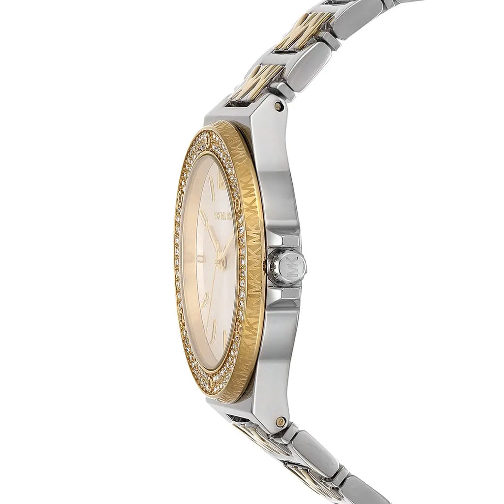 Michael Kors Women’s Quartz Two Tone Stainless Steel White Dial 37mm Watch MK7338