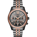 Michael Kors Men’s Lexington Chronograph Quartz Stainless Steel Grey Dial 45mm Watch MK8561
