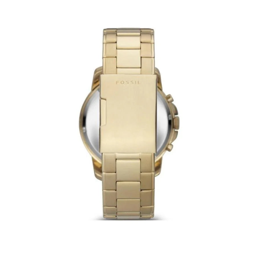 Fossil Men’s Chronograph Quartz Gold Stainless Steel Black Dial 44mm Watch FS4815