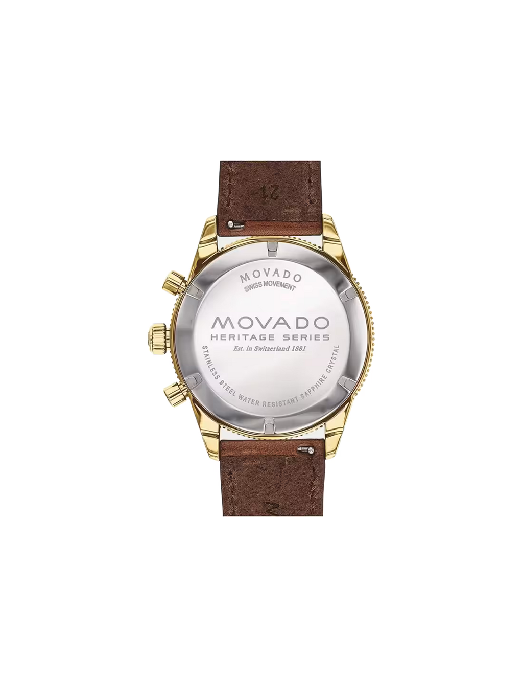 Movado Men’s Quartz Swiss Made Leather Strap Green Dial 42mm Watch 3650062