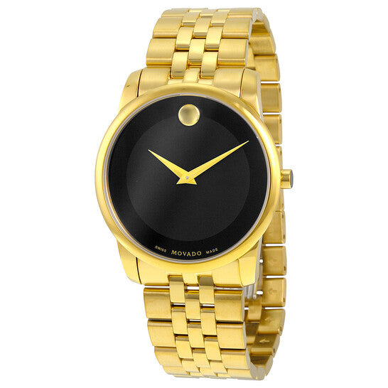 Movado Men’s Quartz Swiss Made Stainless Steel Black Dial 40mm Watch 0606997