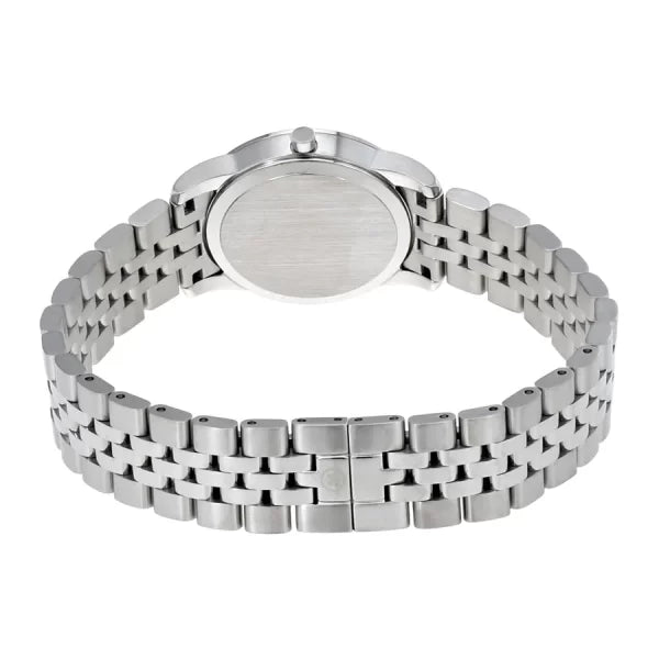 Movado Women’s Quartz Swiss Made Stainless Steel Mother of Pearl Dial 28mm Watch 606612