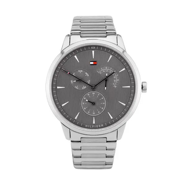 Tommy Hilfiger Men’s Quartz Stainless Steel Grey Dial 44mm Watch 1710385