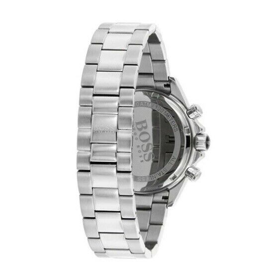 Hugo Boss Men’s Chronograph Quartz Stainless Steel Black Dial 46mm Watch 1512965