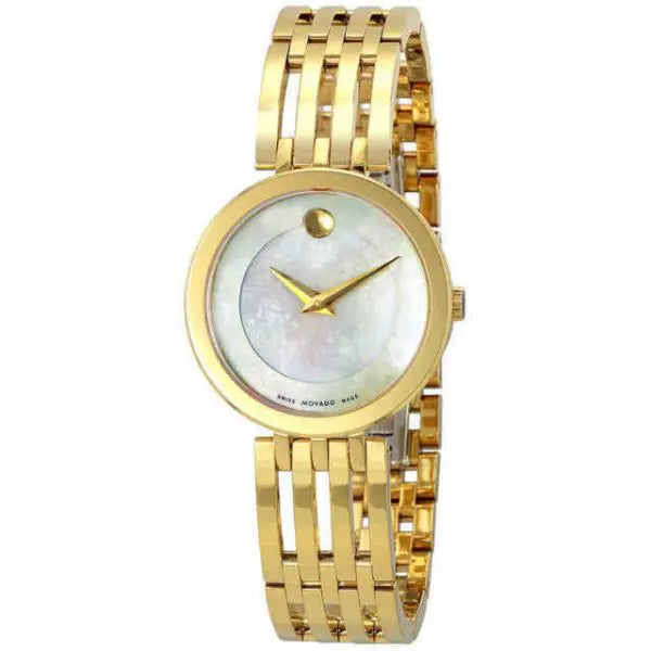 Movado Women’s Quartz Swiss Made Stainless Steel Mother of pearl Dial 28mm Watch 607054