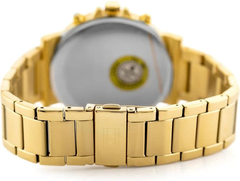 Tommy Hilfiger Men’s Quartz Gold Stainless Steel Black Dial 44mm Watch 1791978