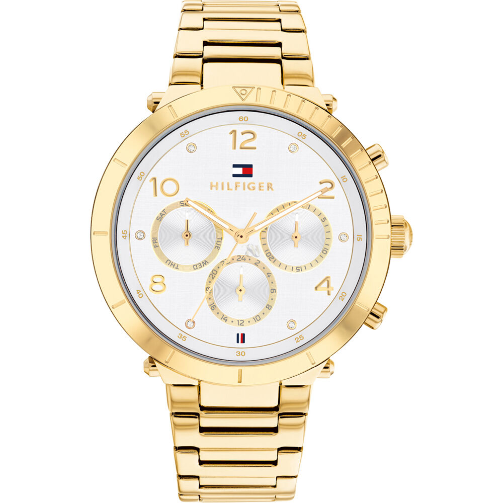 Tommy Hilfiger Women’s Quartz Gold Stainless Steel Silver Dial 38mm Watch 1782490